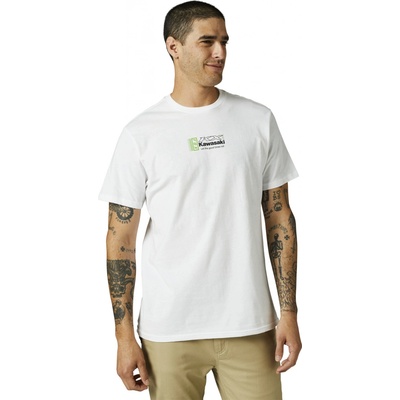 Fox tričko Kawasaki Premium SS optic white