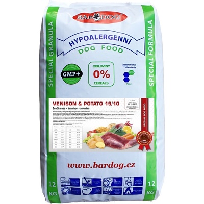Bardog Venison & Potato 20/10 Ultra Premium 12 kg