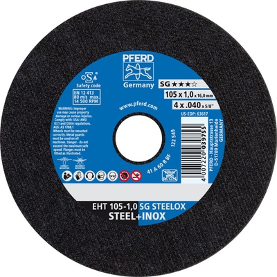 Pferd Rezný kotúč 105 x 1,0 x 16,0 mm 4007220039755