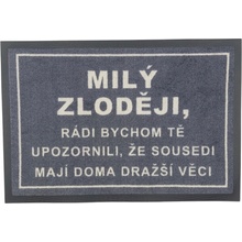 GDmats Milý zlodeji Šedá 40x60 cm