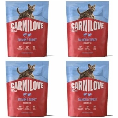 CARNILOVE Active Cat Salmon and Turkey for Kittens 4 x 400 g