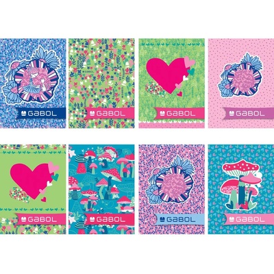 Gabol Тетрадка gabol А5 20л, тесен и широк ред - момичета