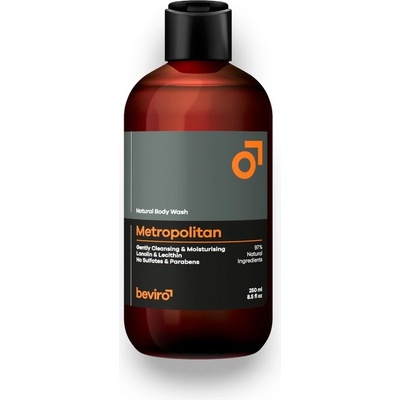 Beviro prírodný sprchový gél Natural Body Wash Metropolitan 250 ml