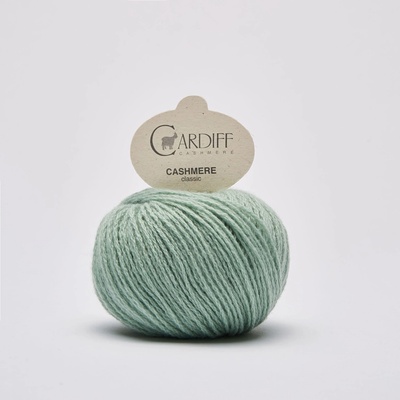 CASHMERE CLASSIC Cardiff Cashmere Farby CASHMERE: 591 ľadová zelená