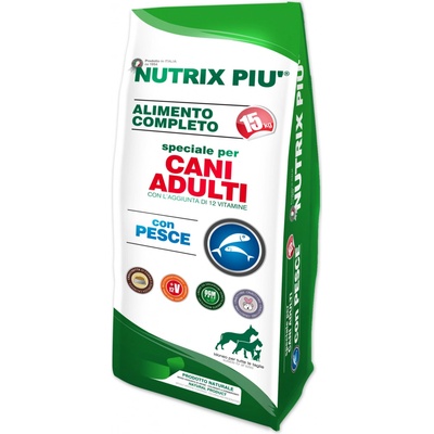 Nutrix Piu Adult All Breeds s rybami 15 kg