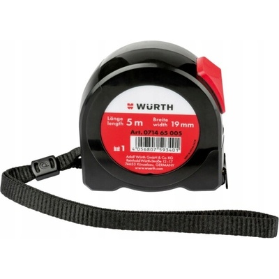 Wurth svinovací metr 5m šířka 19mm 071465005