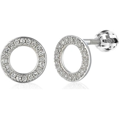 Gems, Peckové náušnice Oriane, bílé zlato s brilianty, 585-38-3-8004.1B00.0.00.HSISC.000.05