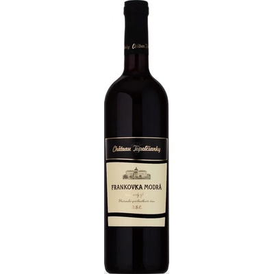 Château Topoľčianky M-Frankovka modrá 13% 0,75 l (čistá fľaša)
