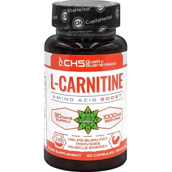 Cvetita Herbal L-Carnitine, 500 mg, 60 капсули, Cvetita Herbal