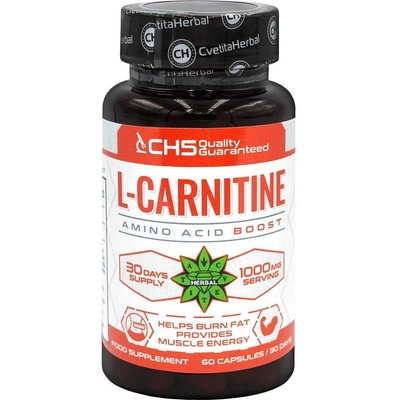 Cvetita Herbal L-Carnitine, 500 mg, 60 капсули, Cvetita Herbal