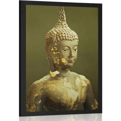 Plakát Buddha a jeho odraz - 40x60 silver