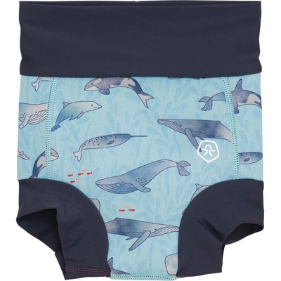 Plavky spodný diel COLOR KIDS Trunks AOP Blue Modrá