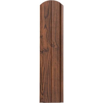 Covernit Plechová plotová doska "plotovka" Spazio oblá orech 80 x 11,5 x 0,9 cm