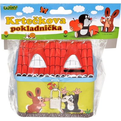 Wiky Pokladnička Krtek domeček se zámkem plech 11,5cm 49170801-XG – Zboží Dáma