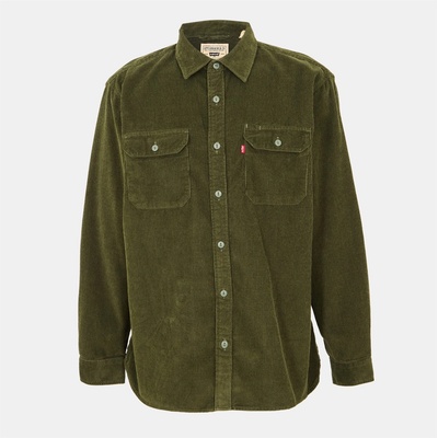Levi's Риза с дълъг ръкав Levis Men's Jackson Worker Long Sleeve Denim Shirt - Olive Cord