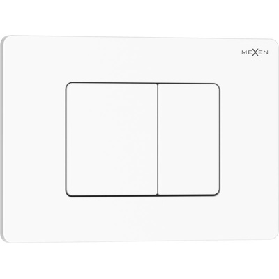 Mexen Tex 05 бутон за промиване неръждаема стомана, бял лъскав - 6105-01 (6105-01)