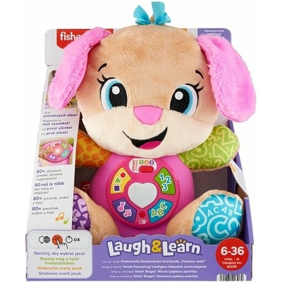 Fisher-Price Laugh & Learn Smart Stages hovoriaca psíkova sestrička od 6-36 mesiacov