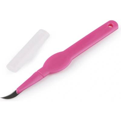 Prima-obchod Ergonomický nůž / páráček k řezání a vykrajování, délka 13,5 cm, barva růžová