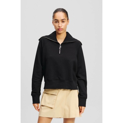 Karl Lagerfeld Half Zip Swatshirt Blck