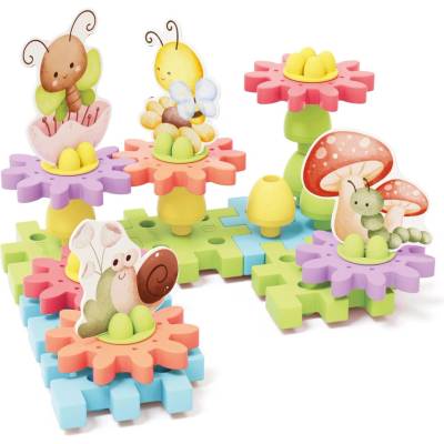 Quercetti 2275 PlayEco Garden Gears záhrada v pohybe 34 ks
