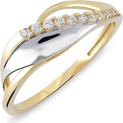 Lillian Vassago Prsten se zirkony z kombinovaného zlata LLV06 GR064