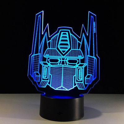 Beling Detská lampa, optimus prime maska , 7 farebná QS486