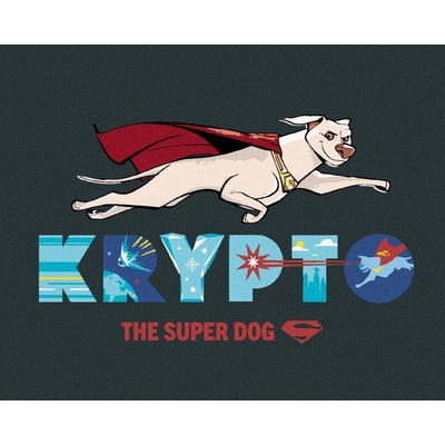 Zuty Krypto the superdog dc liga supermazlíčků 40 x 50 cm vypnuté plátno na rám 8596530237297