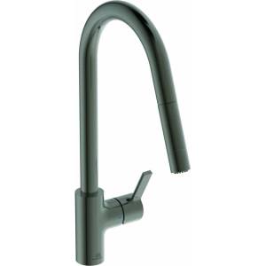 Ideal Standard Кухненски смесител с издърпващ се душ Ideal Standard Gusto 233 Magnetic Grey 2 вида струя (BD416A5)