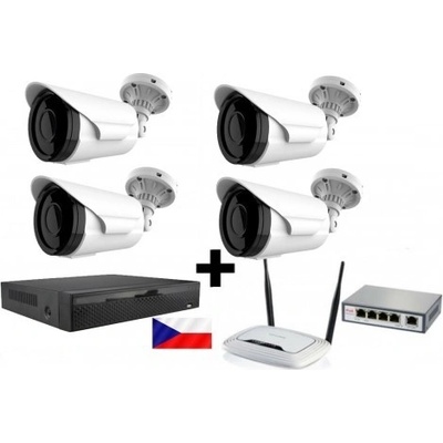 Zoneway 4x NC965 + NVR 2104 + router + POE switch