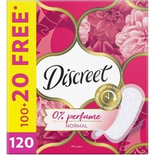 Discreet Normal deo No Perfume slip intimné vložky 120 ks