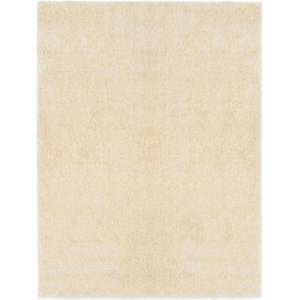 vidaXL Килим за площ с дълъг косъм Кремаво 120 x 160 cm Полиетилен (285072)