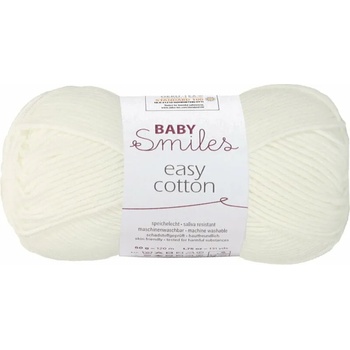 Schachenmayr Baby Smiles Easy Cotton 01001 White Плетива прежда (9807306-01001)