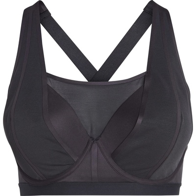 adidas Women's Collective Power Luxe High Support Medium Impact Sports Bra (Plus Size) - Black