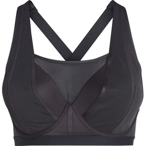 adidas Women's Collective Power Luxe High Support Medium Impact Sports Bra (Plus Size) - Black