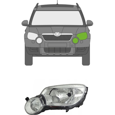 Levé přední světlo Škoda Yeti / 09-13 | Zboží Auto