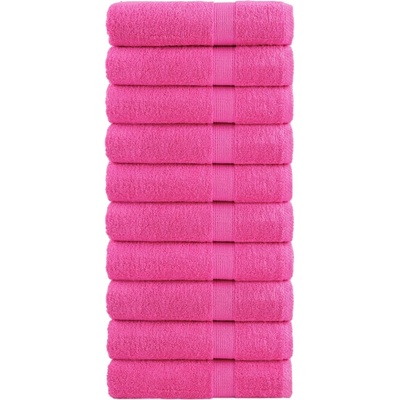 vidaXL Премиум хавлиени кърпи SOLUND 10 бр зелени 100x150 см 600 gsm (137529)