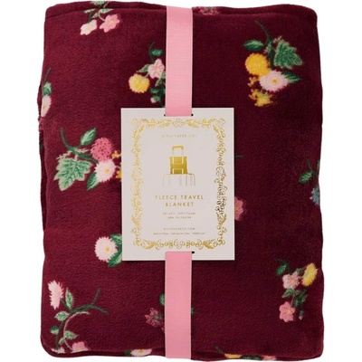 Rifle Paper Fleecová cestovná deka Ditsy Dahlia 114x152