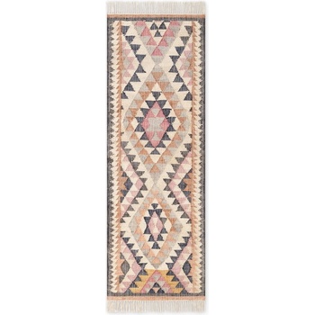 Elle Decoration Сива ръчно изработена ютена пътека 80x200 cm Roya Parsa - Elle Decoration (106260-80x200)