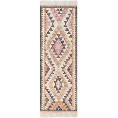 Elle Decoration Сива ръчно изработена ютена пътека 80x200 cm Roya Parsa - Elle Decoration (106260-80x200)