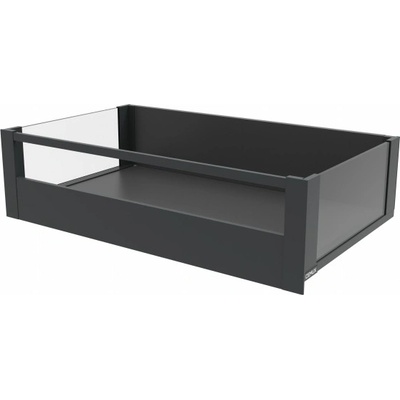 Cemux H Box SLIM vnitřní skleněné bočnice antracit H199/500 mm čelní panel