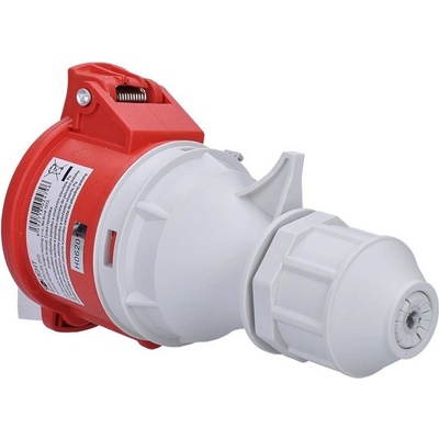 Solight zásuvka přímá, 5-pólová, 400v/16A, IP44