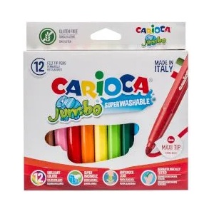 CARIOCA Флумастери с дебел писец Jumbo 12 цвята
