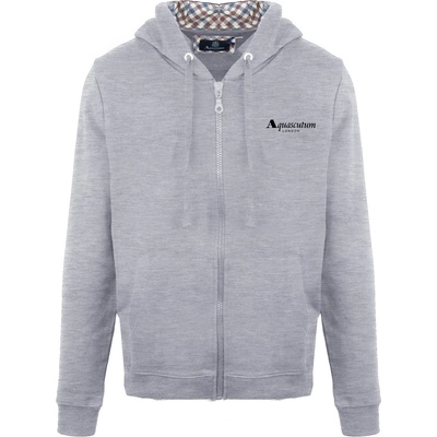 Aquascutum Суичър Aquascutum Men's Zip Hood Sweat Zip Hoodie - Grey