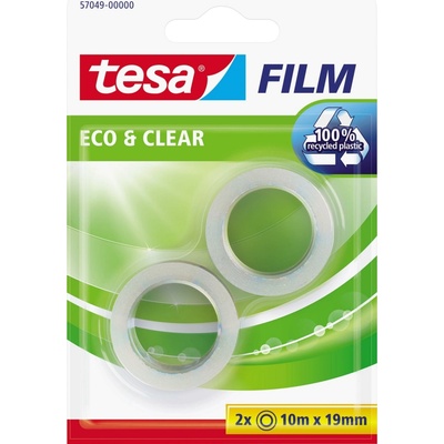 Tesa Tesafilm Eco & Clear 57049-00000-13 10 m x 19 mm priehľadná 2 ks