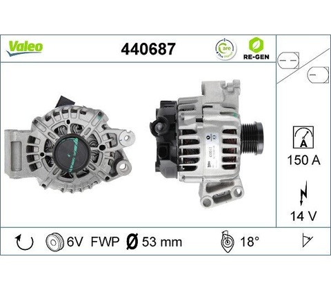 Alternátor VALEO 440687
