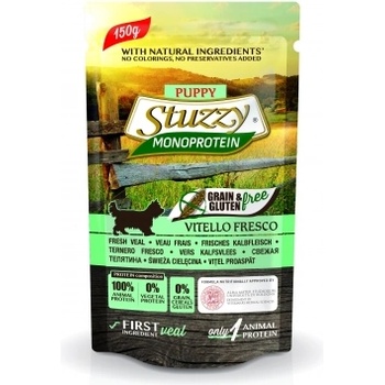 Stuzzy Monoprotein Grain& Gluten Free Puppy Fresh Veal -Пауч за подрастващи кученца с телешко месо, 150 гр