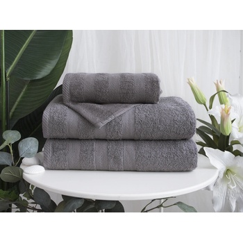 XPOSE Froté uterák DEVON - tmavo sivá 50x90 cm