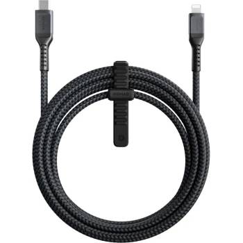 Nomad Kevlar USB-C to Lightning Cable - здрав кевларен кабел за устройства с Lightning порт (300 см) (черен)