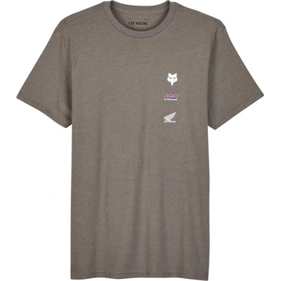 Fox tričko X Honda Premium 24 heather graphite