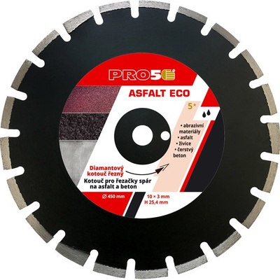 Kotouč řezný diamantový PRO5 - Asfalt ECO 450 mm